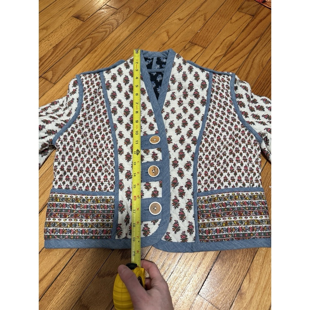 Veronica Beard Kamila Reversible‎ Quilted Floral Jacket - Picture 10 of 10
